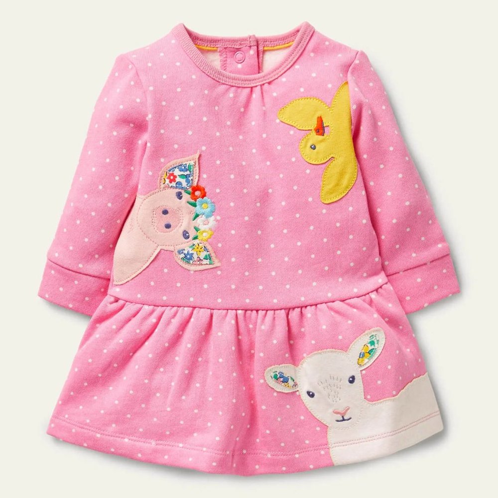 NWT Baby Boden Cosy Sweatshirt Dress